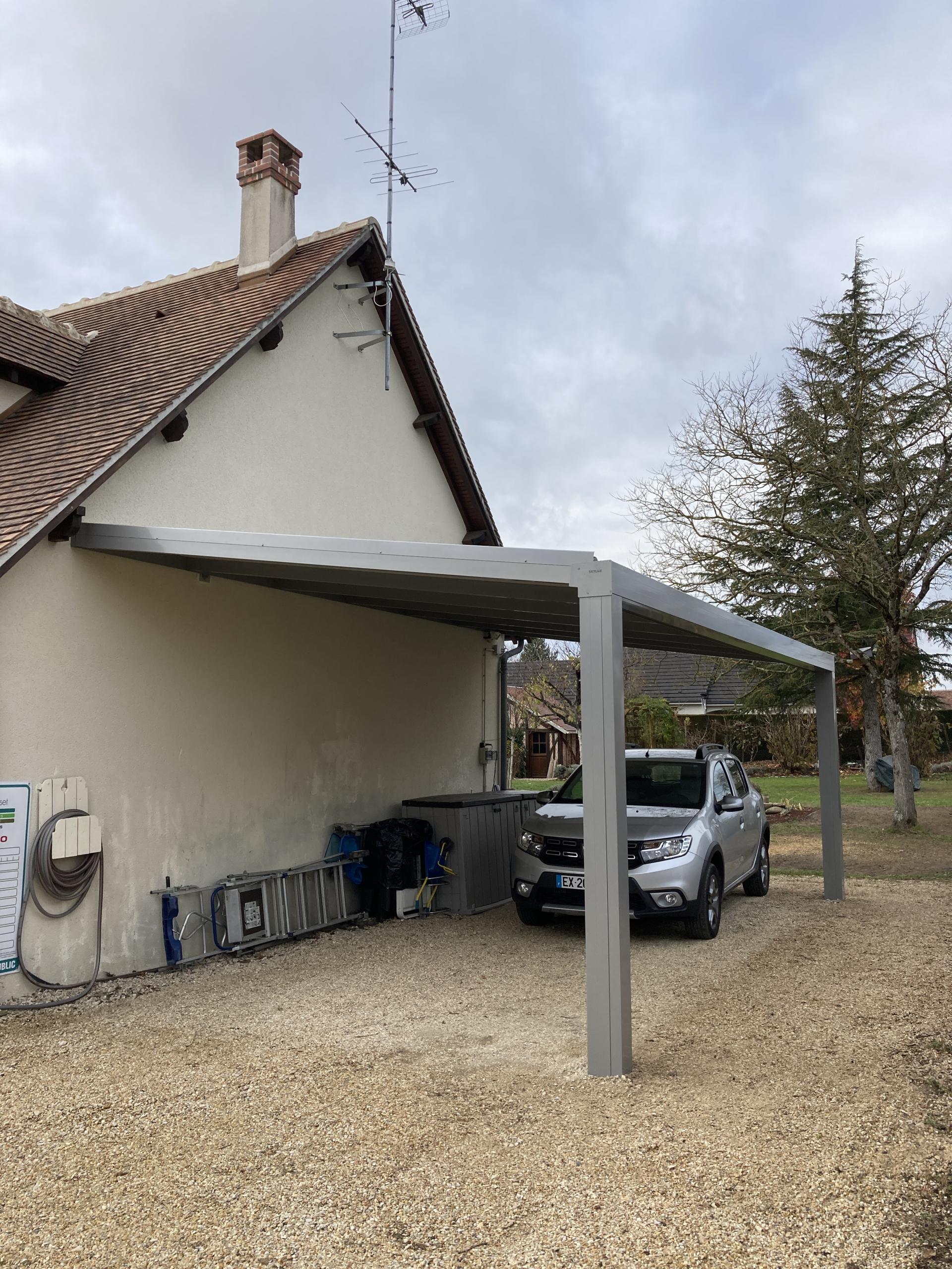 Carport grandes dimensions en aluminium
